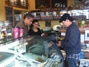 Mo'Joe Cafe in Berkeley. Rachid and Erica behind the counter